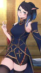 FFXIV Thigh-up Kylia Ravenwood Commission