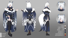 @GarudaneTsurume Fox Girl Character Design + Sheet